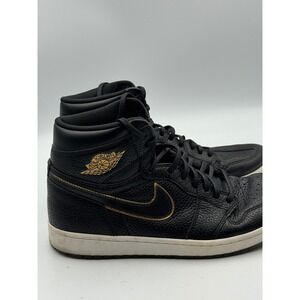 Jordan 1 Retro High OG City of Flight Black Gold 555088-031 Mens Size 12